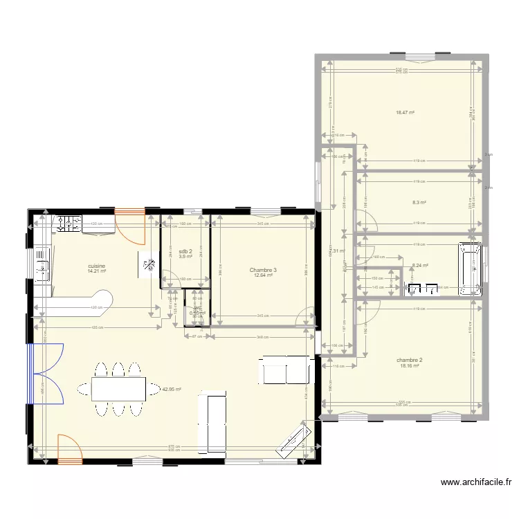 maison muy 35. Plan de 