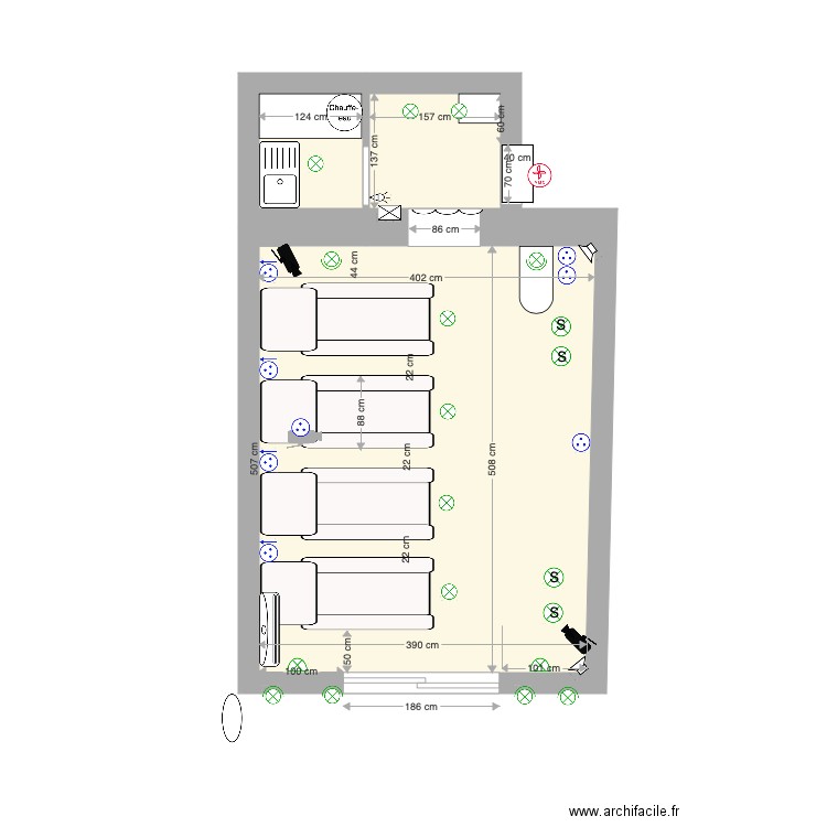 Salon foot massage fauteuils 33. Plan de 0 pièce et 0 m2