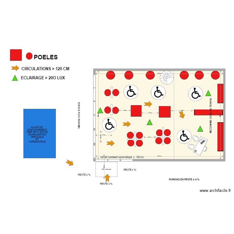 BRANSTAL VALAURIE  APRES TRAVAUX. Plan de 0 pièce et 0 m2