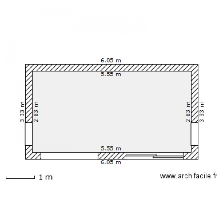 Extension. Plan de 0 pièce et 0 m2