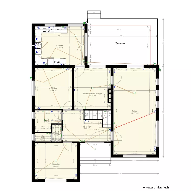41 r latour rez - Veranda sans cotes. Plan de 41 r latour rez - Veranda sans cotes. Plan de