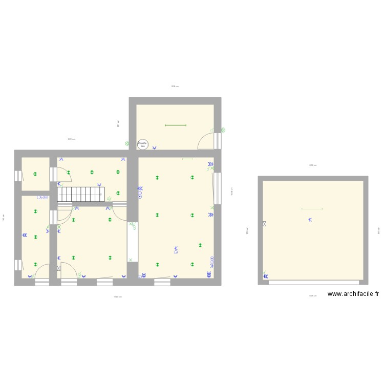 Maison Perso Rez de chausée . Plan de 0 pièce et 0 m2