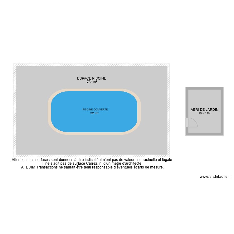 BI 4910 PISCINE . Plan de 0 pièce et 0 m2