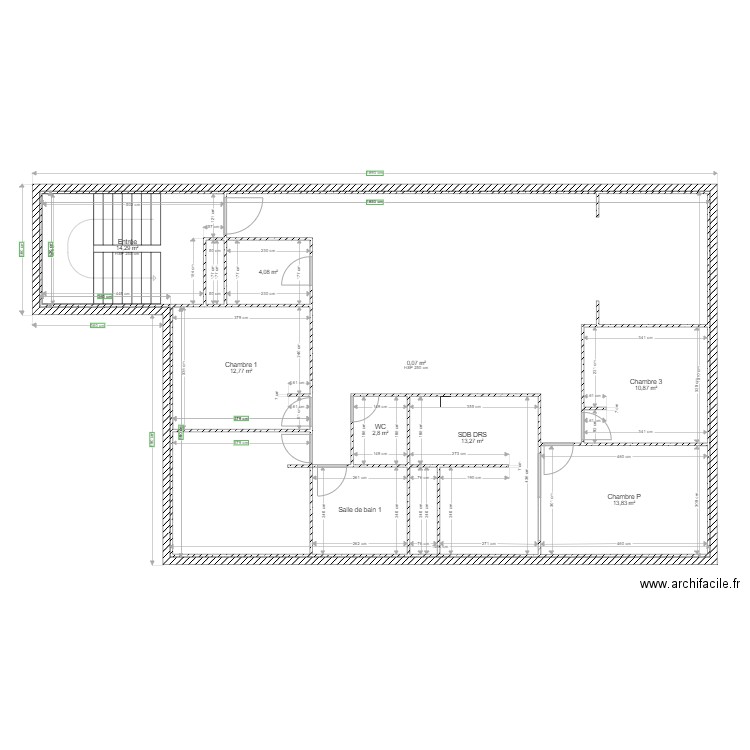 Platrerie. Plan de 0 pièce et 0 m2