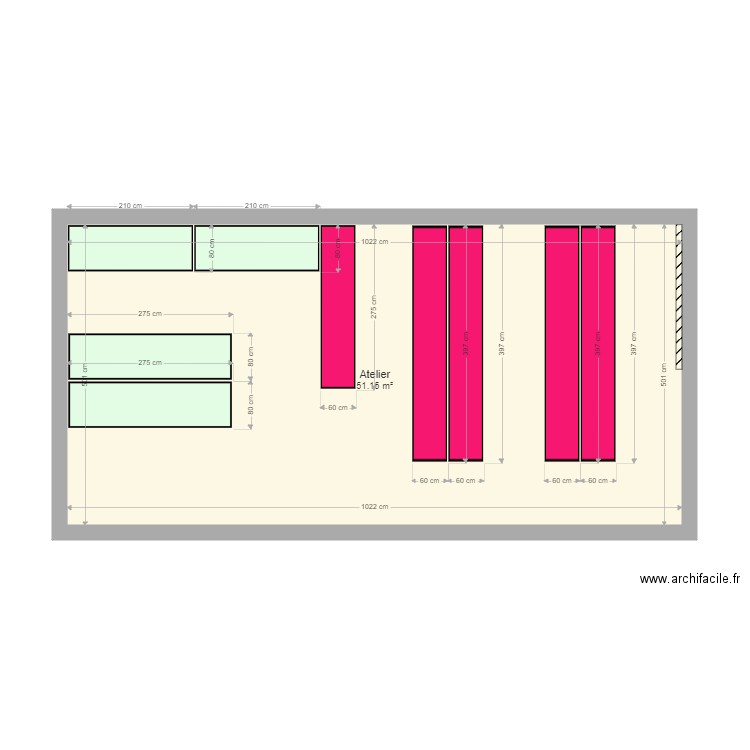 atelier. Plan de 0 pièce et 0 m2