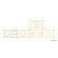 Plan fa&ccedil;ade sud est avant travaux