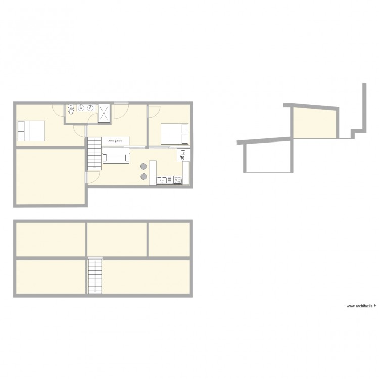 barraque 2. Plan de 0 pièce et 0 m2