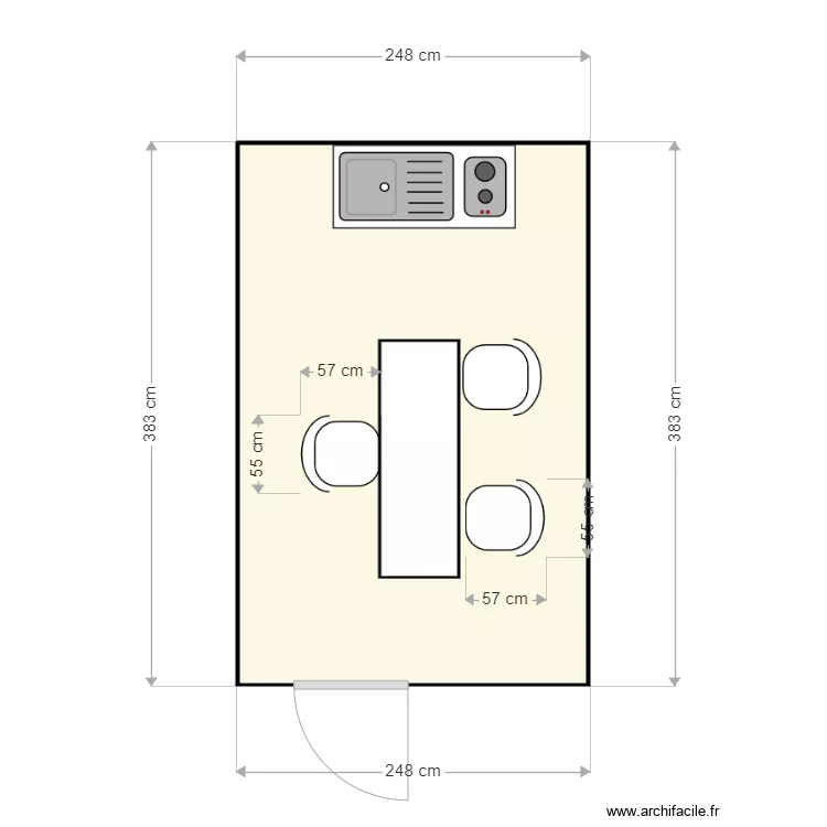 EGCS BOURG SAINT MAURICE 4M. Plan de 