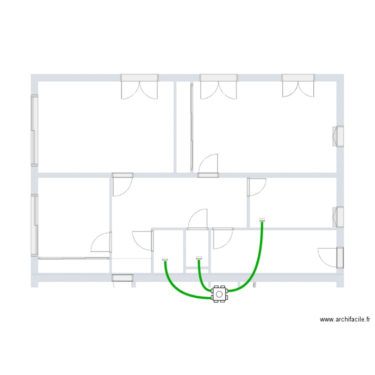 RT 25-460 De La Fournière Garage VMC. Plan de 0 pièce et 0 m2