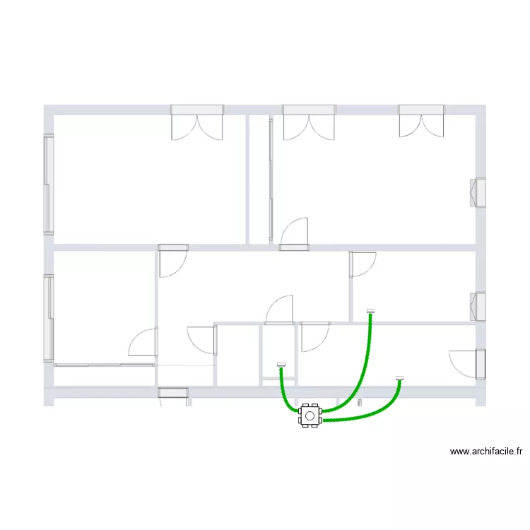 RT 25-460 De La Fourni&egrave;re Garage VMC. Plan de 