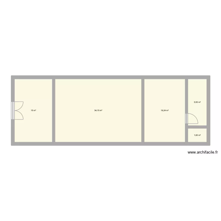 BUREAU BAZAN. Plan de 5 et 73 m² BUREAU BAZAN. Plan de 5 et 73 m²