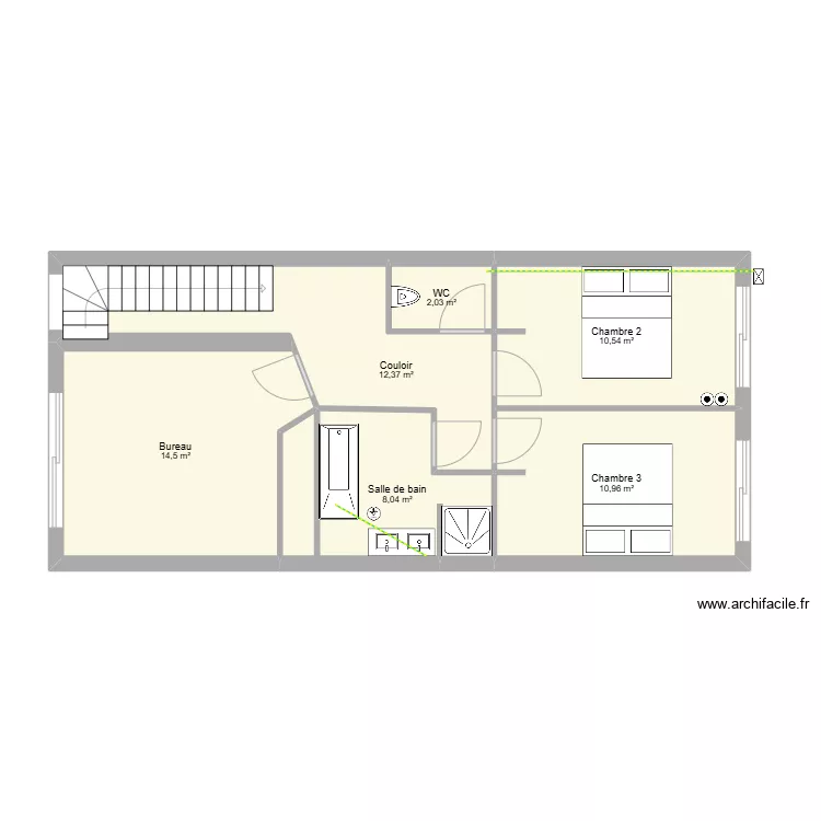 Villa 2 Equipotentielle R+1. Plan de Villa 2 Equipotentielle R+1. Plan de