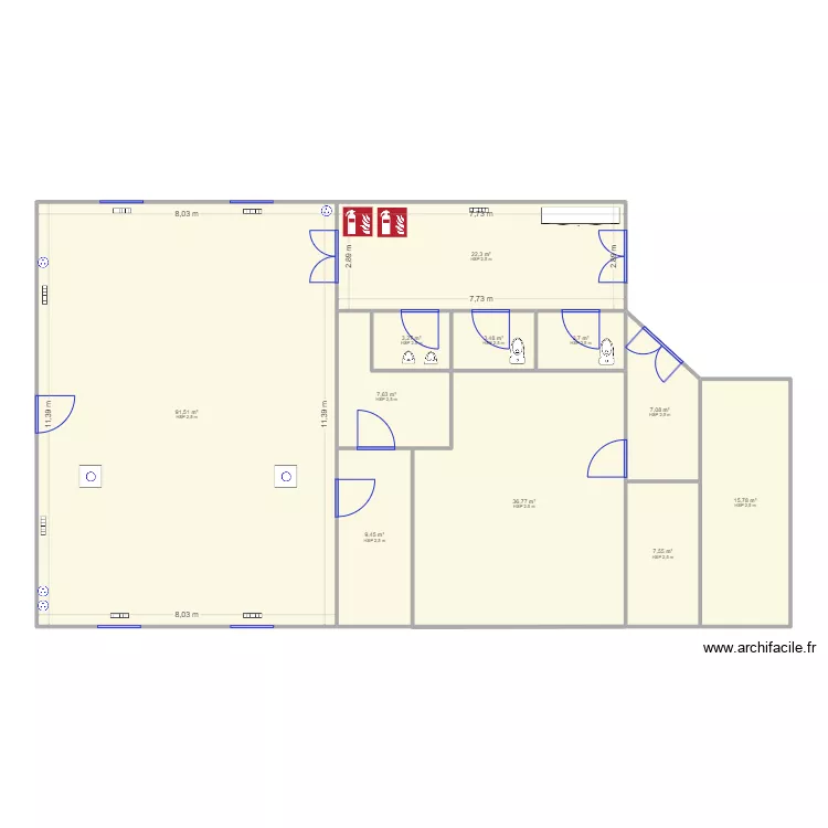 Salle Autingues. Plan de 