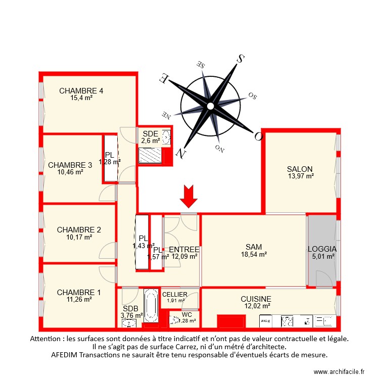 BI 8101 . Plan de 0 pièce et 0 m2