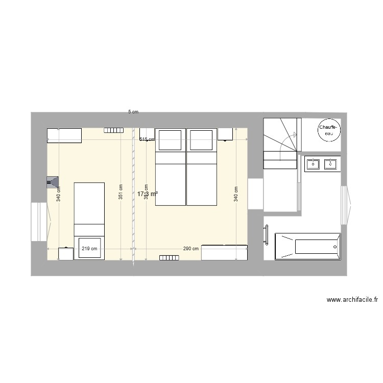 annexe étage option 2. Plan de 0 pièce et 0 m2