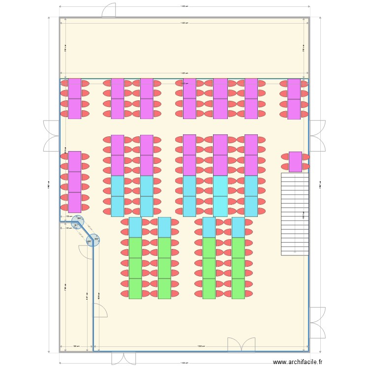 salle paradisio. Plan de 0 pièce et 0 m2