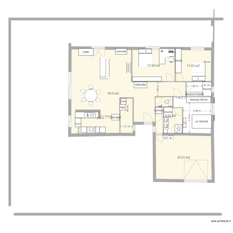 maison terrain ESPONDEILHAN LEV ANT. Plan de maison terrain ESPONDEILHAN LEV ANT. Plan de
