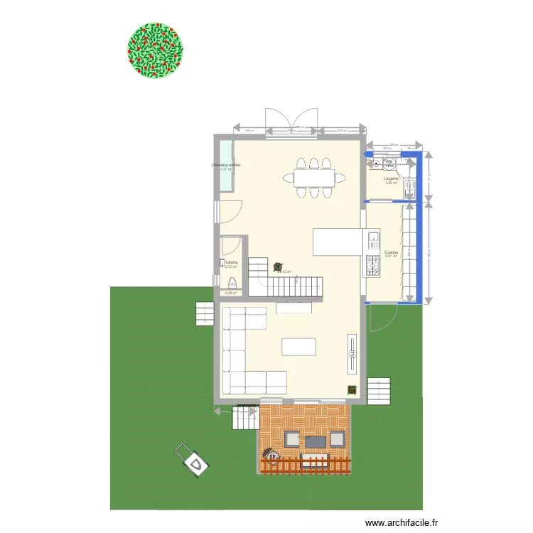 Rdc et &eacute;tage. Plan de 