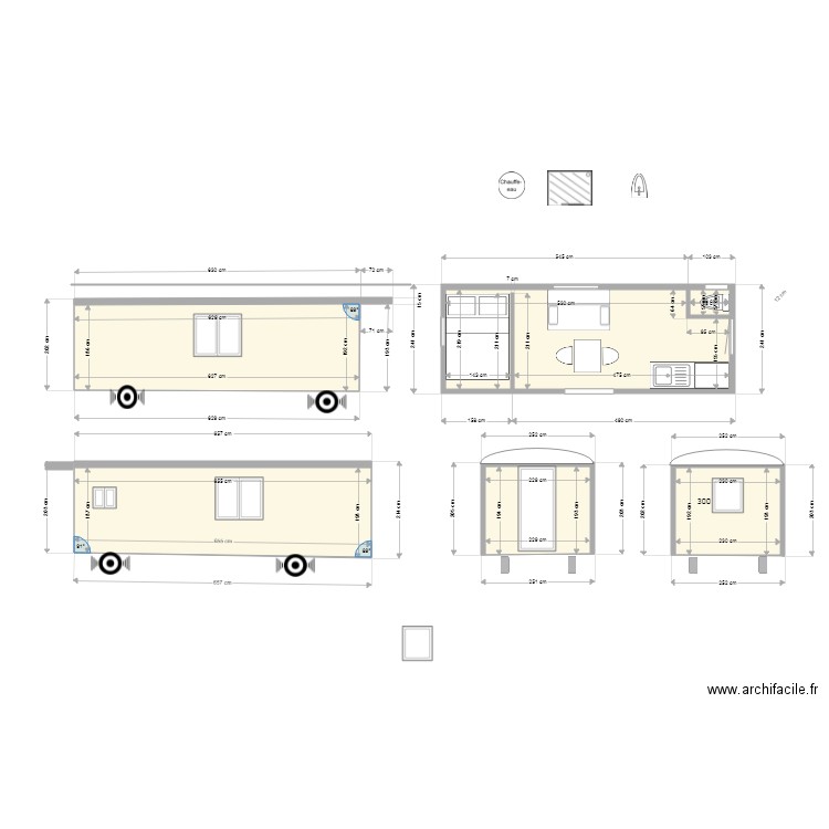 roulOTTE 650  r  faugier aménagé. Plan de 0 pièce et 0 m2