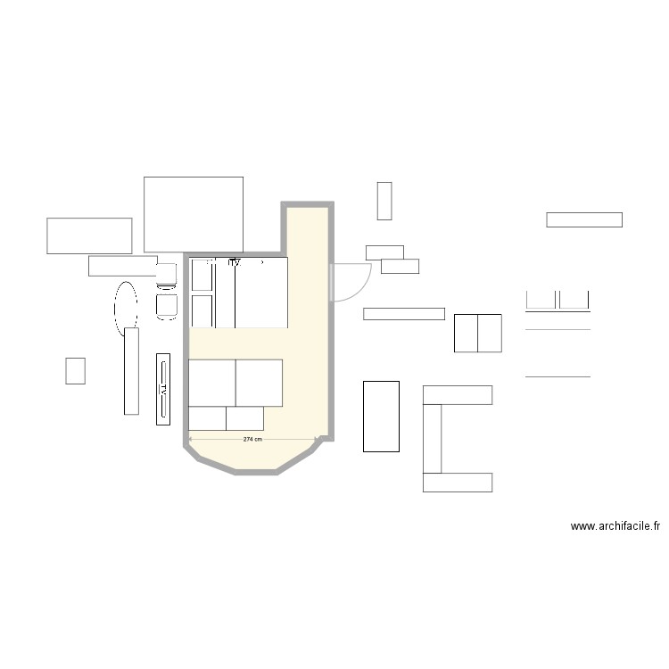 new appart bis 2. Plan de 0 pièce et 0 m2