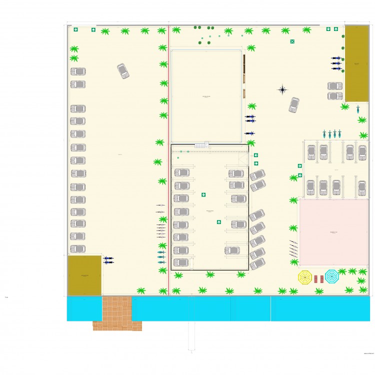 PLAN DE MASSE CENTRE AFFAIRE. Plan de 0 pièce et 0 m2