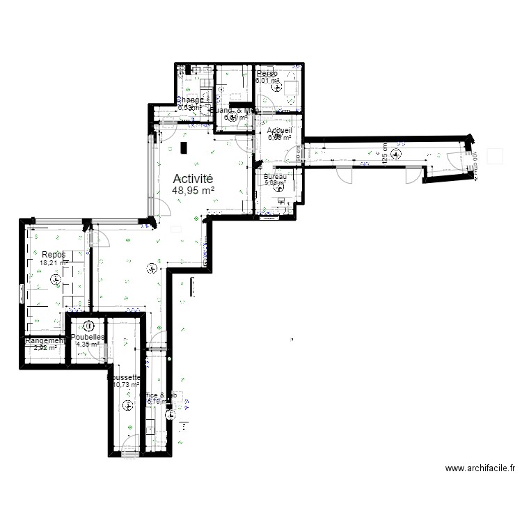 93 Aubervilliers Motte partie 2 pr dossier PROJET V ArL 071022 JR   EVACU. Plan de 0 pièce et 0 m2