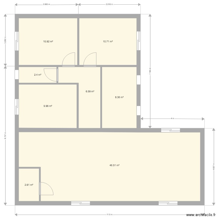 maison plain pied. Plan de 0 pièce et 0 m2