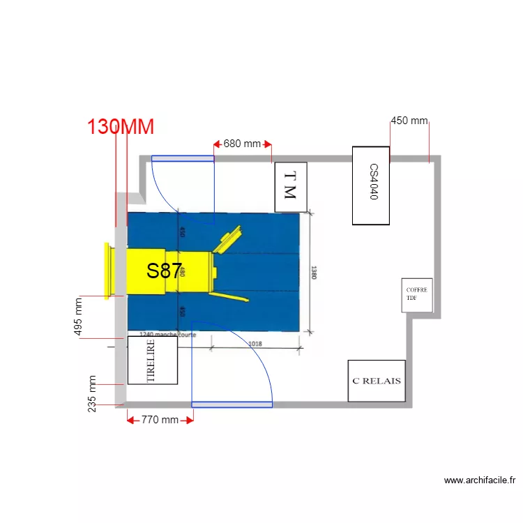 PLAN DE MASSE PROJET ST ANDRE  S87. Plan de 
