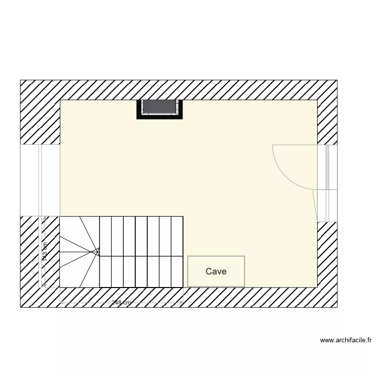 RdC 1&egrave;re maison. Plan de 