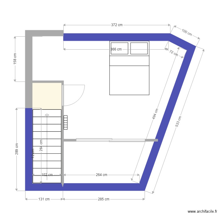 lacanau etage agrandi 08 10 2018 cotes et access. Plan de 0 pièce et 0 m2
