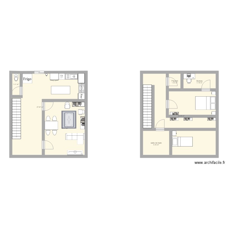 Maison Tom. Plan de 0 pièce et 0 m2