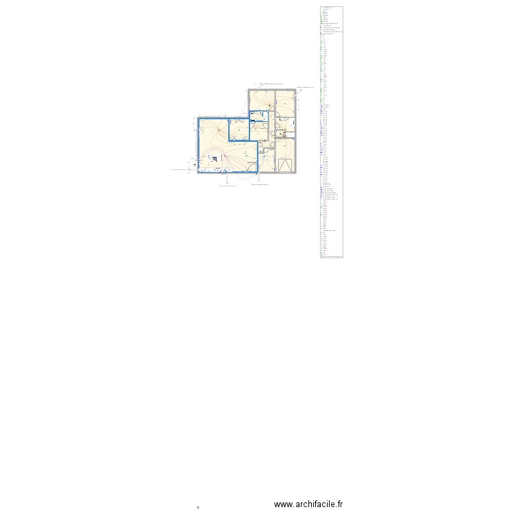 LASBIEZ FRONT. Plan de 9 pièces et 150 m2