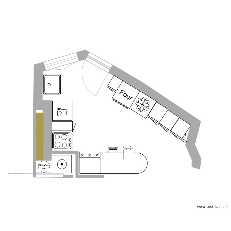 Cuisine projetB3bis. Plan de 0 pièce et 0 m2