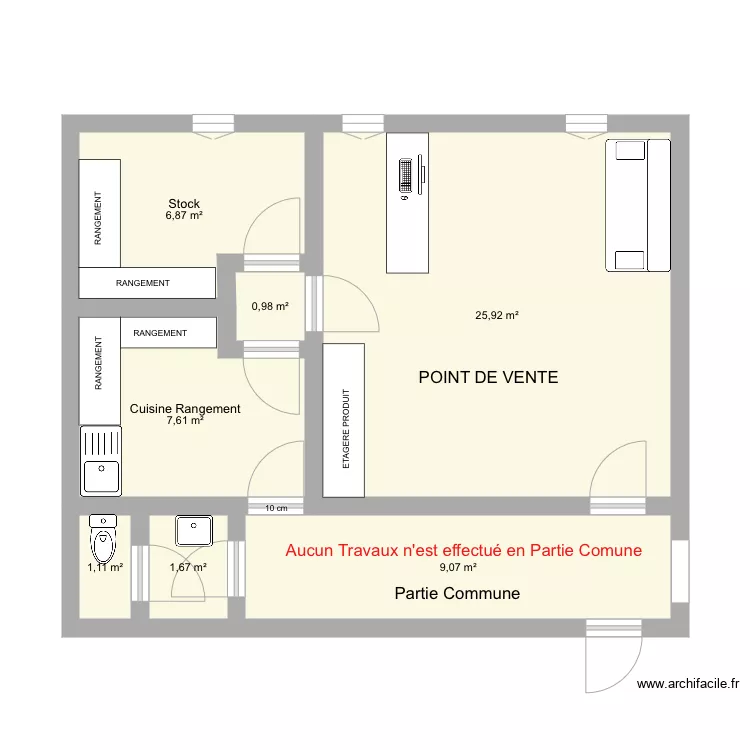 PROJET SHOP. Plan de 