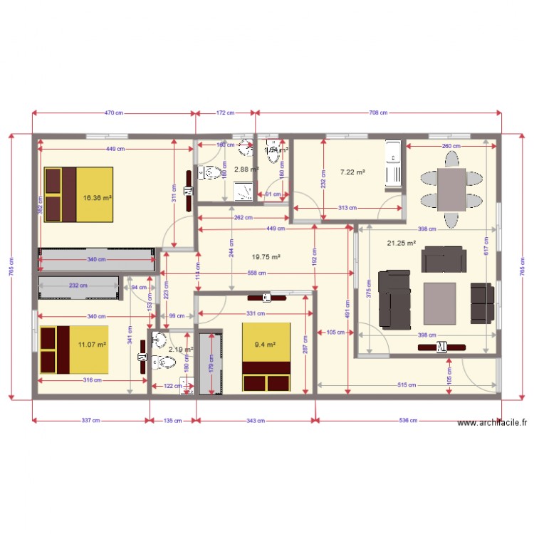 PLAN LEM. Plan de 0 pièce et 0 m2