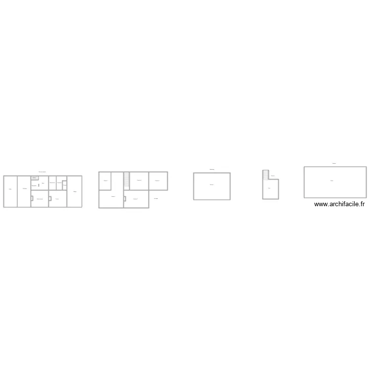 la romagne maison 1949. Plan de 