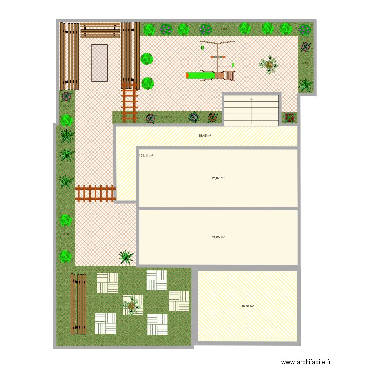 FELIX FAURE . Plan de 5 pièces et 179 m2