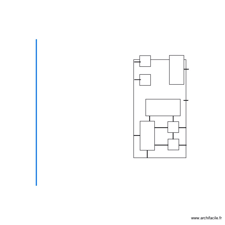 Cloison pleine. Plan de 