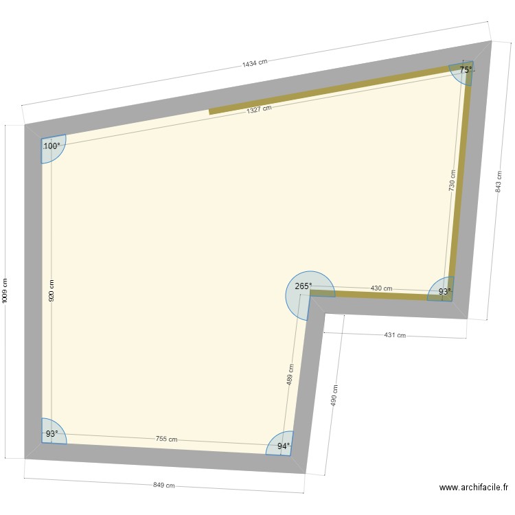 Ouroux 300m2 intérieur projet. Plan de 5 pièces et 447 m2
