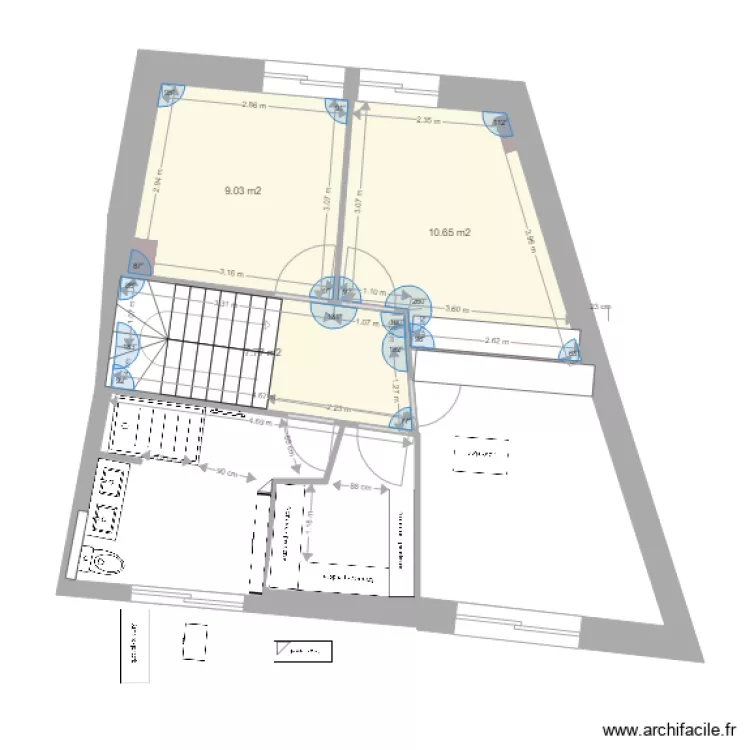 maison steph 6 modif dressing. Plan de 