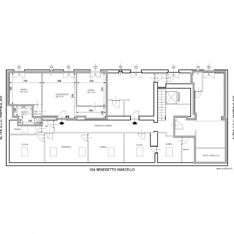 quinto piano. Plan de 0 pièce et 0 m2