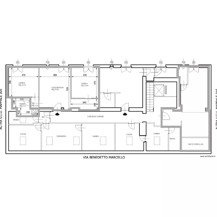 quinto piano. Plan de 