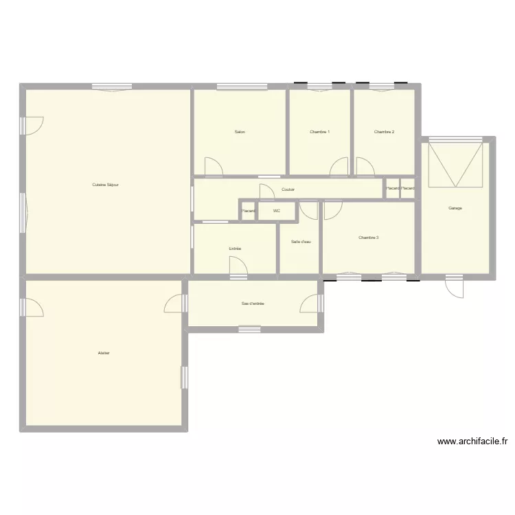 Croquis BISTEL. Plan de 
