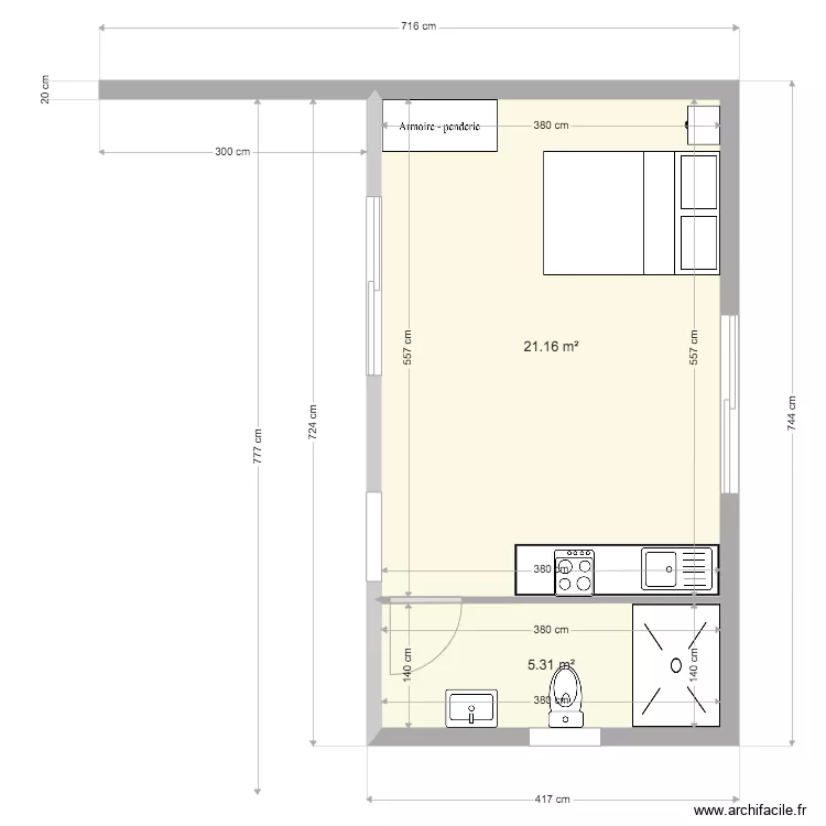 bungalow willy. Plan de 