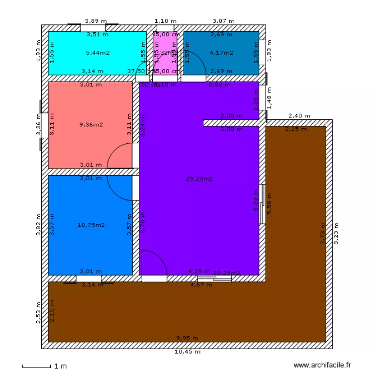 N&deg;1 ebauche. Plan de 