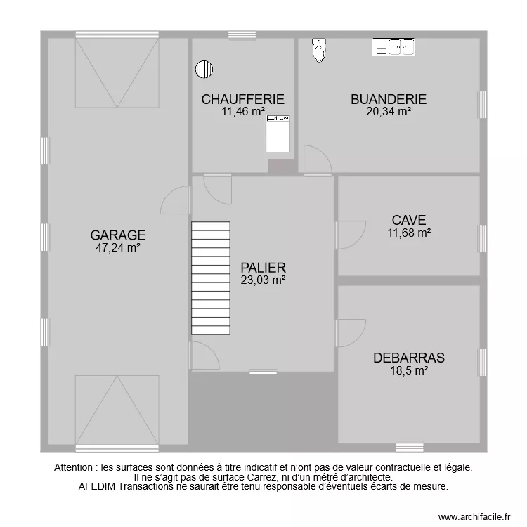 BI 6377 SOUS SOL. Plan de 