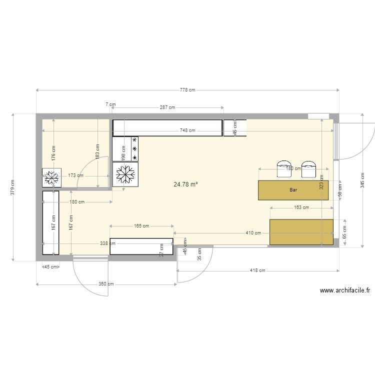 local. Plan de 0 pièce et 0 m2