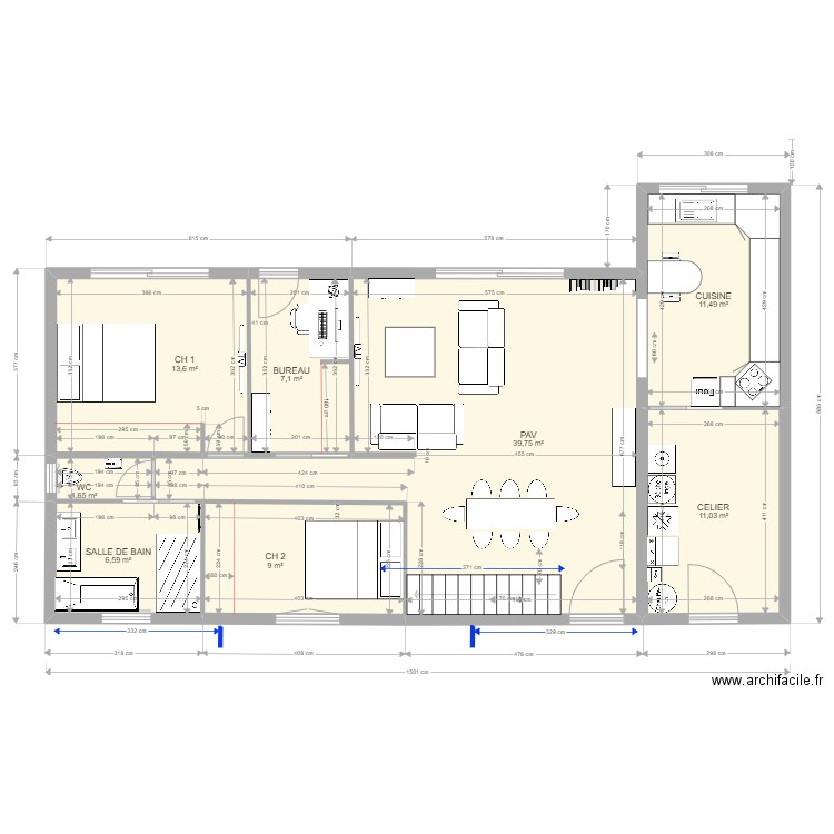 RENOVATION TEST 8. Plan de 0 pièce et 0 m2