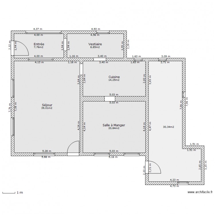 CABANON. Plan de 0 pièce et 0 m2