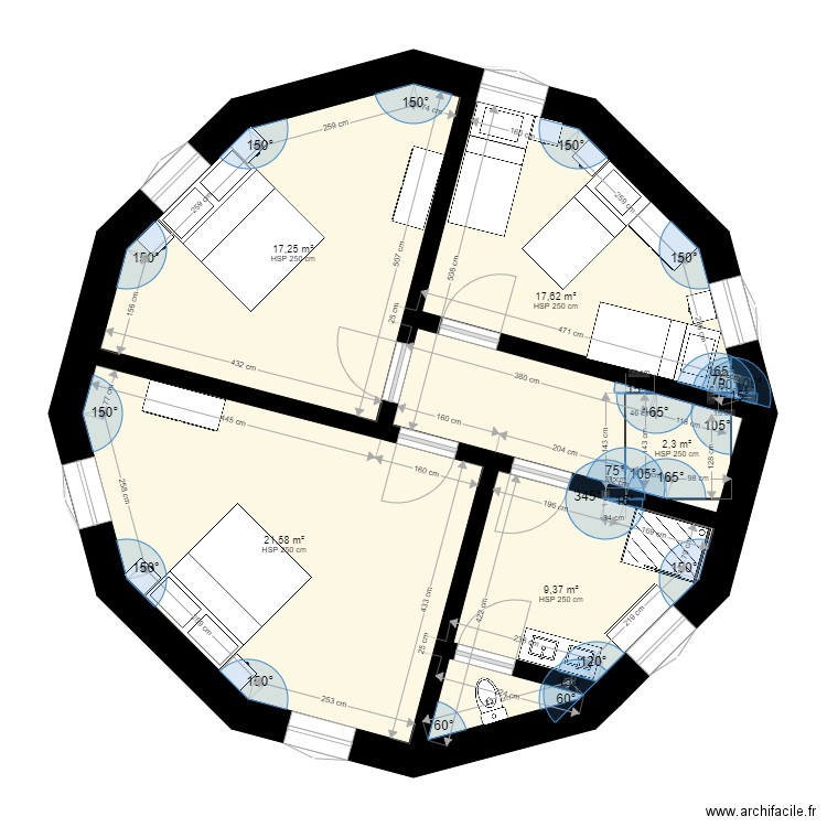 Toure. Plan de 0 pièce et 0 m2